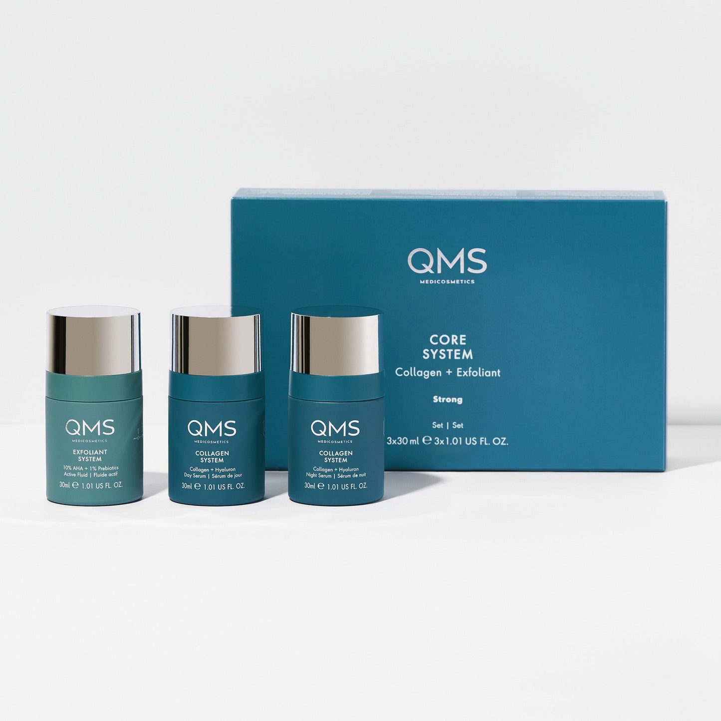 Day & Night 3 - Step Core Routine Set Strong - QMS Medicosmetics - USA and North America